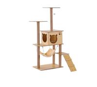 Cat Tree, Árbol rascador Grande de Varios Niveles for Gatos de Interior, Torre Alta con Poste y Tabla rascadora con Cuerda de sisal,for Kittens(H03)