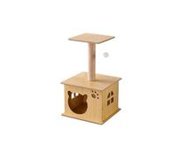Cat Tree, Árbol rascador Grande de Varios Niveles for Gatos de Interior, Torre Alta con Poste y Tabla rascadora con Cuerda de sisal,for Kittens(H02)