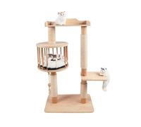 Cat Tree, Árbol sólido de Varios Pisos for Gatos, Escalera for Mascotas, Casas Interior, Jaula con Postes, Marco geométrico for trepar,for Kittens