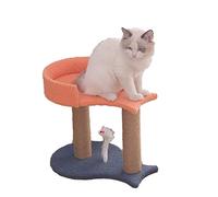 Cat Tree Cat Tower Shibohan One a través de la columna del cielo Cuarto de gatito múltiple, gatos pequeños con plataforma de salto de basura, cómoda columna de condominios de lujo y sisal para activid