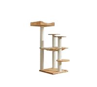 Cat Tree, Estructura de Madera Maciza for Gatos con pilares, Ideal for trepar. Muebles for Mascotas. Árbol de diseño Creativo. Escalera.,for Kittens(B)