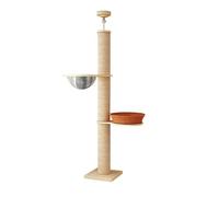 Cat Tree, Estructura for Gatos, gatea y trepa, de Madera Maciza, Gruesa e imponente, Muebles for Mascotas, Juguetes,Parts(Bay Window C1.6-1.8m)