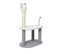 Cat Tree Tower Marco de escalada para gatos para mascotas con forma de alpaca con divertida bola para gatos, poste rascador para gatos pequeños y medianos, Torre para gatos para gatos de interior