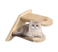 Cat trepando pasos para pared - Cat Mis escaleras de madera de pino natural, escaleras de gato seguro y escaleras para subir al descanso