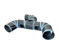 Cat Tubes and Tunnels, Interactive Hideaway Tunnel Toy, 51.18x39.37 Inches, Foldable Tunnel for Cats, Fun Indoor Pet Toy for Kittens, Puppies, Rabbits