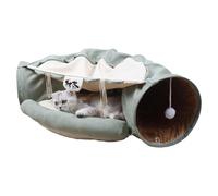 Cat Túnel Bed, Soft Cat Tubes, Plegable Pet Toys, Portable Cat Cave Bed, Multi-Functional Pet Bed, Cat Ejercise Túnel, Cozy Cat Túnel Bed, Poliéster Pet Tunnel, Cat Tunnel, Pet Tunnel Bed