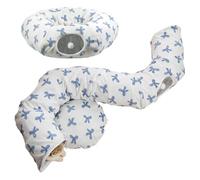 Cat Tunnel Bed | 2-in-1 Plush Foldable Deformable Non-Slip | Cat Bed Tunnel Cave House | for Enrichment Boredom Sleep Play Pet Kitten Indoor Home Living Room Balcony