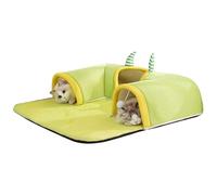 Cat Tunnel Bed - 25.59x15.75 Inches Sleeping Pad for Indoor, Soft Fabric with Multi Purpose Design, Pet Supplies for Enrichment, Home, Summer, Winter, Kittens, Puppy