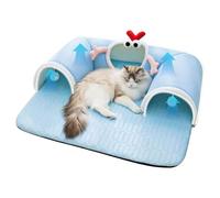 Cat Tunnel Bed - Cat Accessories with | Caat Tunnel with Ball | Soft Plush Material For Removable Cushion, Includes Play Ball Small Cats Promotes Exercise, Sleeping Comfort and