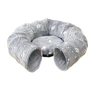 Cat Tunnel Bed - De Reproducción Plegable Interior con Cojín | Cat De De Juego De Gato Interior | Juguete Interactivo Plegable Que En El Cojín De Animales De Oscuridad para Pequeñas