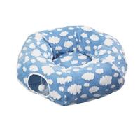 Cat Tunnel Bed - Fabric Canvas 86x86x26cm | Pet Nest, Detachable Washable Cat Donut Toy | Indoor Sleeping Bed For Kitten Puppy Small Animal Dog In Bedroom Living Room Apartment Dormitory Winter