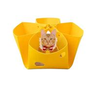 Cat Tunnel Bed, Felt Donut Nest, Deformable Hideaway, 13,78 x 13,78 x 1,97 pulgadas, Interactive EnricSoft and pet-friendly felt Material: ent Toy, Detachable Design, Cozy Playground for Kittens and