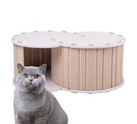 Cat Tunnel Bed, interior Kitten Play Tunnel, gran destachable Scratching Nest with Soft Cushion for Rest, Play, and Hideaway (for Cats, Kittens, Bunny, Small Pets)