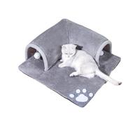 Cat Tunnel Cave, Pet Tube Nest, -Out Bed, Soft Foldable Cushion