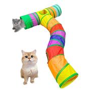 Cat Tunnel - Interactive Indoor Cat Play Tunnel - Peek Hole Interactive Kitten House Colorful Pet Supplies For Small Breeds, Rabbits & Home