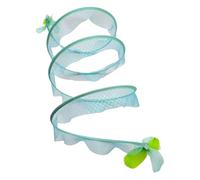 Cat Tunnel Maze, S Shaped Kitten Exercise Tubes, 19.69x9.84in Feather Bell Toy, Portable Foldable Pipe, Fun Design for Indoor Outdoor, Boredom, Training Play