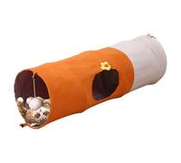 Cat Tunnel, plegable Play Tube, Interactive Enrichment Tent, Scratch-Resistant Fabric, Built-in Hanging Ball, Ideal para entrenamiento de habitaciones, ejercicios domésticos y diarios