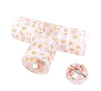 Cat Tunnel Toy 3 - plegable Kitten Bed, Peek Hole Small Dog, Bunny Indoor Outdoor Garden Yard | Dog Feeding Training Exercise Boredom Enrichment