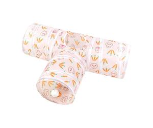Cat Tunnel Toy, Foldable Kitten Tunnel Tube, Folding Pet Play Hole, Fashionable Stylish Design, 23.62x9.84x9.84 inches Soft & Compact Material, Ideal for Dogs, Puppies, Bunnies