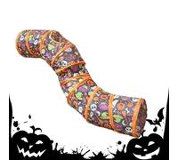 Cat Tunnel Toy | Foldable Polyester Pet Play Tube | Interactive Halloween For Cats Kittens Rabbits Ferrets Hamsters Puppies | For Indoor Activity Space Home Playtime Training