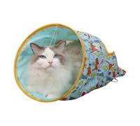 Cat Tunnels and Tubes - Foldable Interactive Pet Toy For Kittens & Cats | Tunnel Bag For Indoor Play, Exploration, Exercise & Entertainment At Home