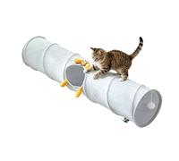 Cat Tunnels for Indoor Cats - Lightweight Feline Play Tunnel, Peek Hole Pet Crawl Tube, Foldable Activity Passage | Interactive Boredom Relief for Dorm Apartment Balcony Lawn Yard