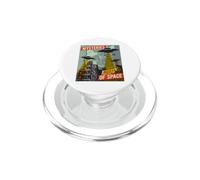 Cat UFO Flying Saucer Invasión Ciencia ficción Secuestro PopSockets PopGrip para MagSafe