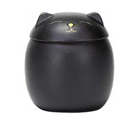 Cat Urn for Cat Ashes Keepsake Pet Urns Cats Black Cat Urn 3" X 3" (black)