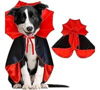 Cat Vampire Costume - 21.26 Inches Polyester Pet Halloween Cape, Adjustable Bat Collar Outfit, Funny Vampire Dress Up | Puppy Cosplay Costume, Gothic Pet Apparel For Parties, Festivals, Family Gatheri