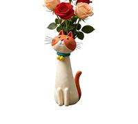 Cat Vase - Funny Cute Floral Planter | Cat Bud Vase for Home, Indoor, Women, Office, Desk, Birthday, Housewarming, Valentine’s Day, Gift, Flower Decoration, Tabletop Decor