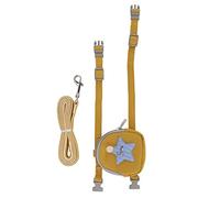 Cat Vest Harness Pentagrama estrellas de mar Evacuación ajustable con bolsa para gatos pequeños (S (apto para 1,5 a 3,5 kg/3,3 - 7,7 LB))