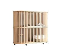 Cat Villa Grid Villa para Gatos Jaula para Gatos casa gabinete para Gatos Interior Espacio Libre de Gran tamaño casa para Gatos Casa para Gatos Condominio para Gatos (A)
