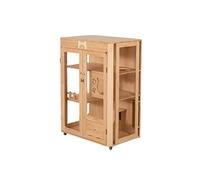 Cat Villa La Jaula para Gatos de la Villa para Gatos no ocupa una casa panorámica para Gatos, casa para Gatos, gabinete para Gatos domésticos, casa para Gatos, condominio para Gatos (A)