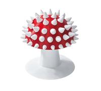 Cat Wall Scratcher - Mushroom Stable Groomer Comb, Self-Grooming Massage Brush with Corner Mounting Bracket, Kitten Facial Massager, Pet Spa Hair Deshedder for Daily Brushing Short-Hair Puppy