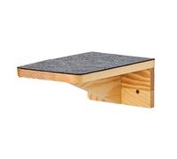 Cat Wall Shelf - Climbing Wooden Pet Perch, Floating Bed Furnitures, Sisal Rope Climbing Element, Secure Wall Mounting System, Vertical Cat Furniture, Perfect for Indoor Area