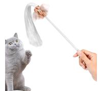 Cat Wand - Linda Varita de Pompones de Oso Oso | Juguetes de diseño silencioso para Gatos Interiores | Pompone la Varita para estimular el Deseo del Gato