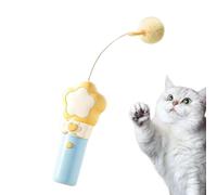 Cat Wand Toy Automatic Retractable Stick With Plush Interactive Indor Ball