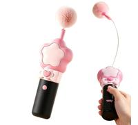Cat Wand Toy Automatic Retractable Stick With Plush Interactive Indor Ball