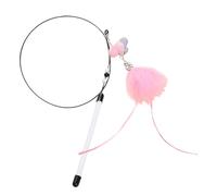Cat Wand Toy - Cat Funny Stick, Bell Sound, Simulated Bird Feathers | Cats String Toy Feather Sticks Bells | Cats Teasing Stick with Bell Sound, Pet Wand Interactive Pet Toys Pets Supplies For Indoor