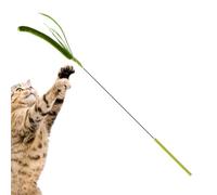 Cat Wand Toy - Indoor Cat Teaser with Realistic Setaria Design, Flexible Spring Teaser Supporting Fun Interactive Play, Plush Rod Stick for Gentle Batting Movements, Pet Training Accessory Exercise