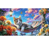 Cat-Watching-Birds-Through-Window-in-Winter 1000 Piezas Puzzle Educativo Papel Reciclado para Adultos Desafiante Idea 38x26/1000pcs