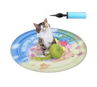 Cat Water Bed - 60x60cm Inflatable Cooling Pad, Anti Scratch Leak Proof PVC Water Mattress, Summer Pet Chilling Mat | Car Travel Balcony Comfort Kit Bed,for Indoor, Home, Floor, Balcony, Patio