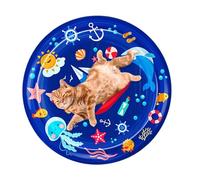 Cat Water Bed - Tuummy Time Mat | Interactive Cat Toys for Sellf Play Feel Cool Comfortable Indoor Entertainment Play Pad Toy for Outdoor Indoor Activity Water Mat for Kitten Dog