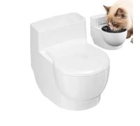 Cat Water Bowl - Anti-Spill Dish | Toilet Shaped Pet Water Bowl for Pets, Kittens, Puppies, Dogs, Home, Bathroom, Living Room, Kitchen, Indoor Use, Easy Cleaning