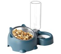 Cat Water Bowl, Dog Feeding Dish, Adjustable Pet Bowl, Kittens Food Dish, Puppy Feeding Set, Pet Bowl with Dispenser, Pet Care Accessories for Kitten and Puppy 28x14.5x20.5cm