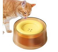 Cat Water Bowl, Pet Hydration, Compact Size 1200ml Floating Disk for Spill Control, Non Slip Base Feature, Kitchen Yard Porch, Travel Camping Picnic Road Trip Companion