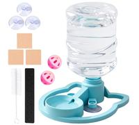 Cat Water Dispenser - Anti Tipping Drinking Bowl, Suction Cup Stable Base,
