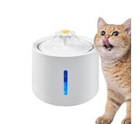 Cat Water Fountain, 2L Puppy Water Dispenser, LED Water Levels Window Pet Fountain, Rechargeable Cat Water Bowl, Auto Pet Water Dispenser, Water Fountain for Cats and Dogs, Pet Drinking Water Supplies