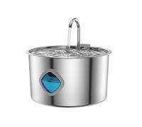 Cat Water Fountain - 3.2L Automatic Pet Waterer | Stainless Steel Bowl Dispenser | For Indoor Large Medium Small Dog Kitten Puppy, Flowing Water Feeder for Hydration