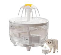 Cat Water Fountain, 33,8 oz Animal Metal Kitten Spout Flower Design, Automatic Filter Easy to Clean Ultra Quiet Food-Grade Cat Watering Drinking Dispenser with Filter Provide Fresh Water